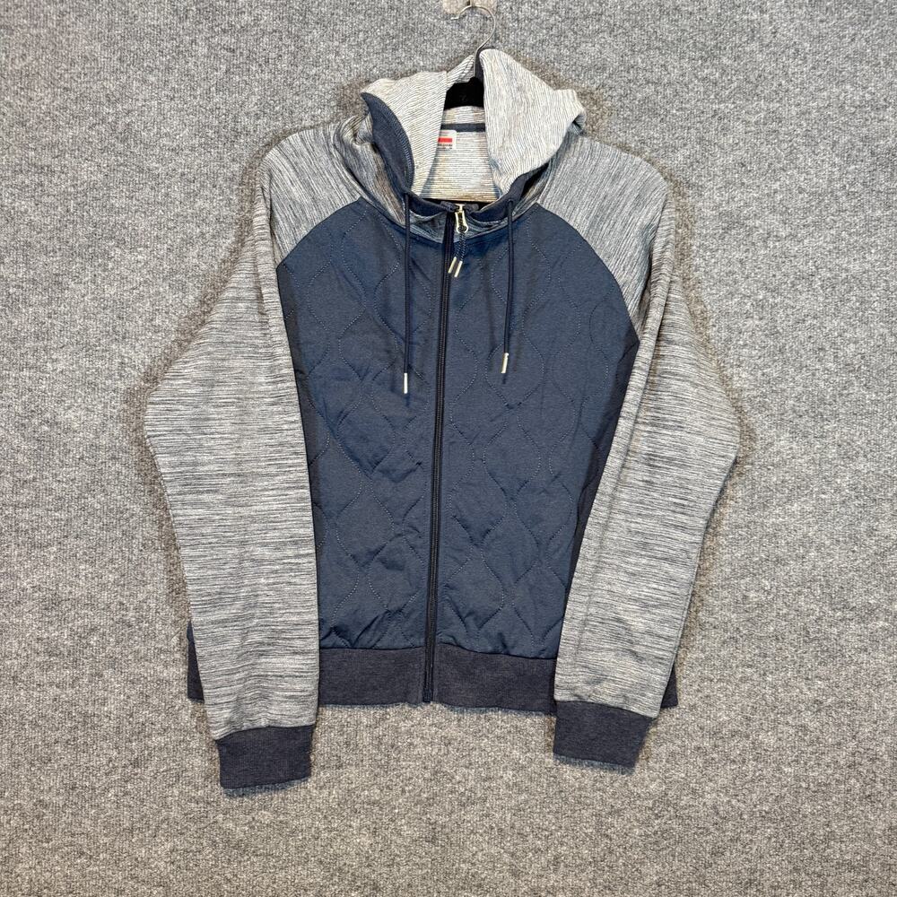 Kari Traa Jacket Girls Youth XL Blue Zip Up Quilted Hybrid Hoodie Outdoor NEW‎